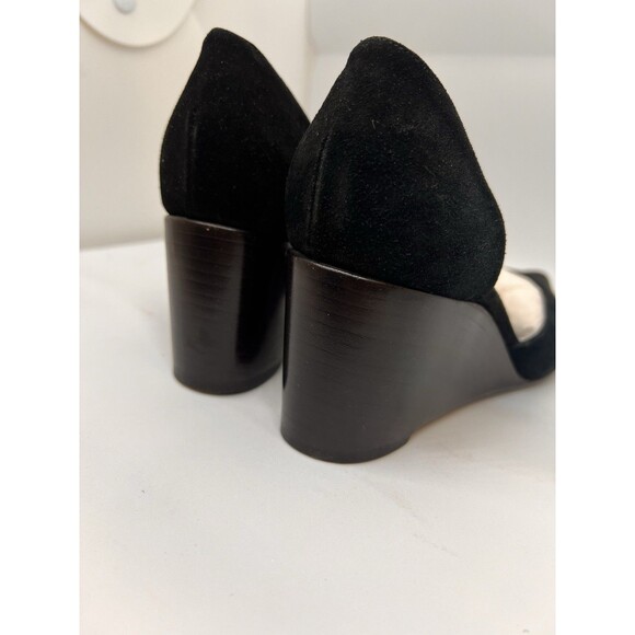 Balenciaga D'Orsay Wedge Heels Black Suede 37 - Picture 6 of 16